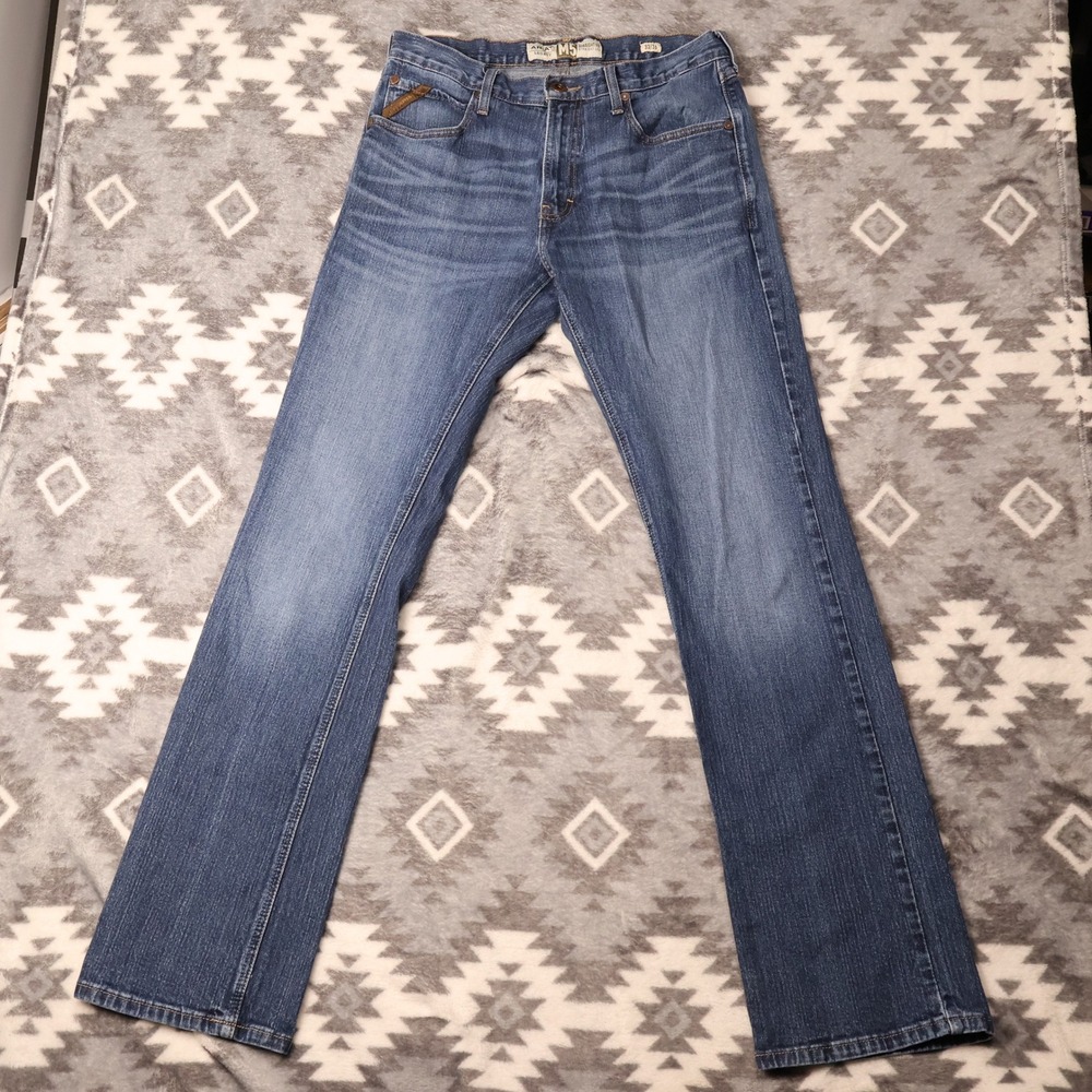Ariat M5 Legacy Straight Leg Jeans Mens 33x36(34") Medium Wash Denim Blue